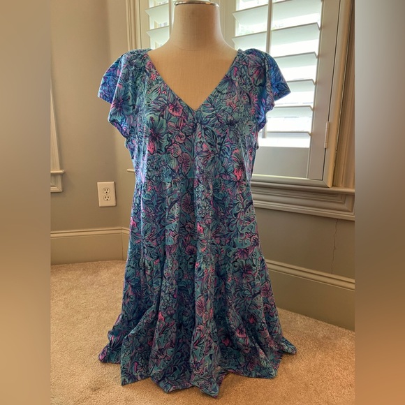 Lilly Pulitzer Shells and Bella Kawai Swing Dress XL - Picture 2 of 5